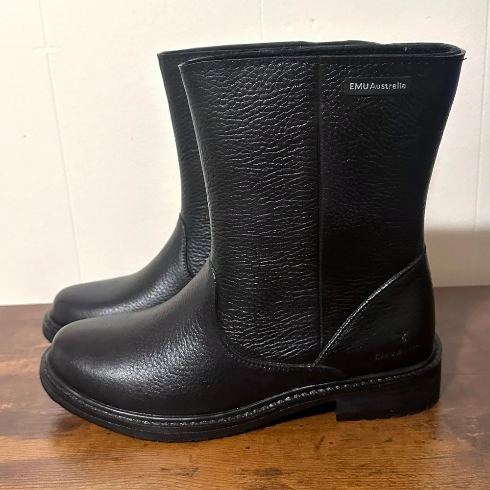 Emu Australia Kerie Water-Resistant Mid-Calf Rain Boots Women’s Size 8